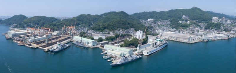 三菱重工業株式会社長崎造船所全景の画像