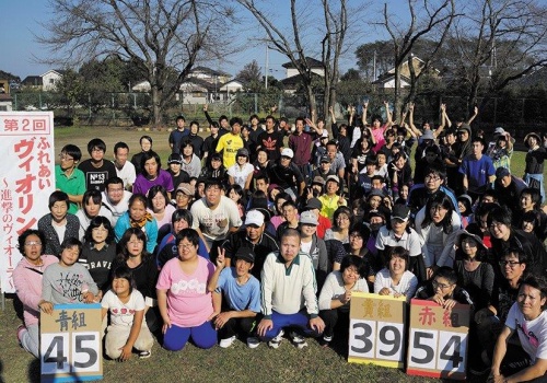 運動会終了時の集合写真