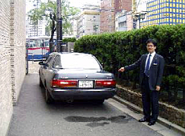 車いす利用者の駐車スペース