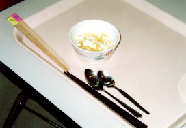 「刻」「小」には、刻んだ杏仁豆腐が。
