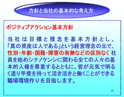 方針と当社の基本的な考え方