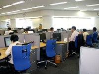 親会社の一角にあるフロアの様子