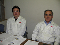 お話を伺った総務部長 立川さん(右)、総務課 阪本さん(左)
