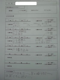 それぞれが1日担当した業務を振り返り、翌日の業務に活かす。1日に2～3種類の業務をこなしている