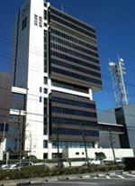 事業所外観（（株）SBS情報システムが入る静岡新聞放送会館）